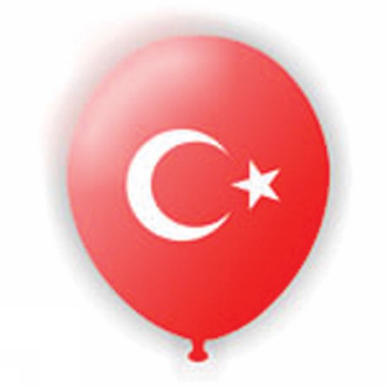 Bayraklı Balon (Çift Taraflı)